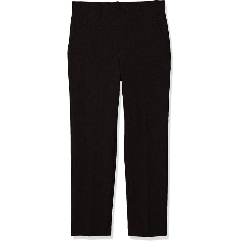 Van Heusen Boys’ Flex Flat Front Dress Pants Black Size 8 Slim