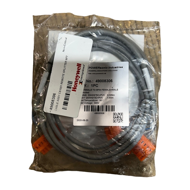 PowerSonic Cordset 49008306 9PIN Female To 9PIN Female+Male Unshielded – NEW IN ORIGINAL PACKAGING