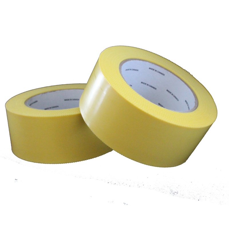 Yellow Poly Tape w/Pinked Edges, 48mm x 55m, 7.5 MIL  A62880 STORE PICKUP ONLY