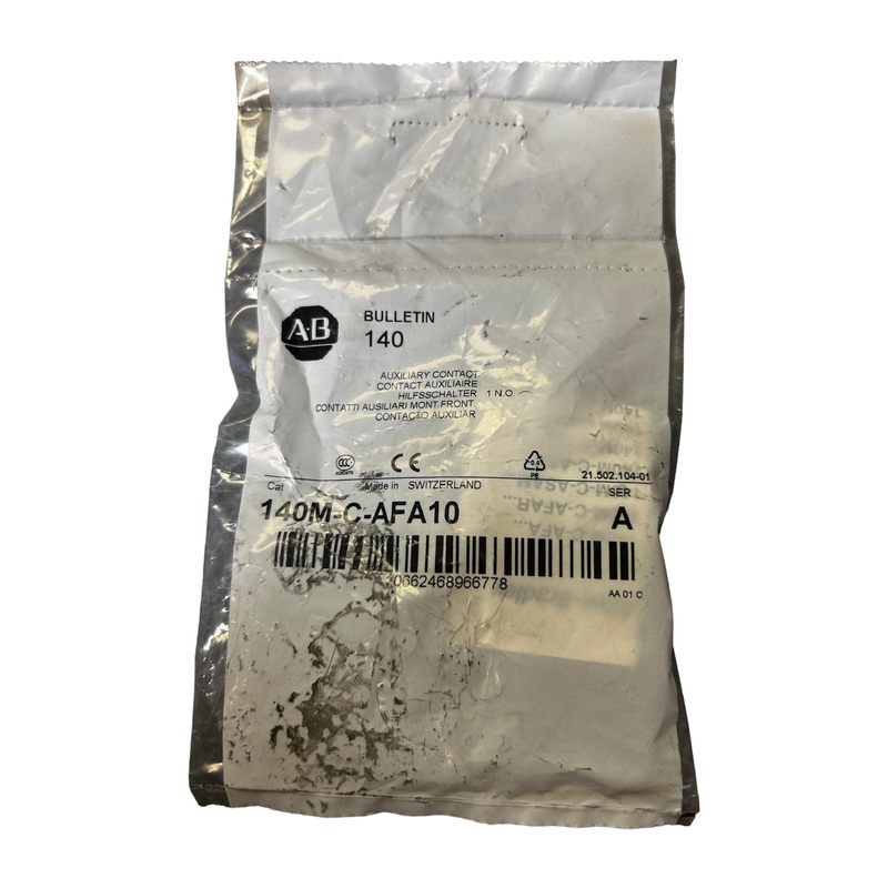 Allen-Bradley, 140M-C-AFA10, Internal Auxiliary Contact – NEW IN ORIGINAL PACKAGING