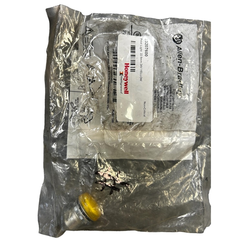 Allen-Bradley, 800FM-P5PN3W, 22mm Pilot Light, Yellow, Integrated LED Module – NEW IN ORIGINAL PACKAGING
