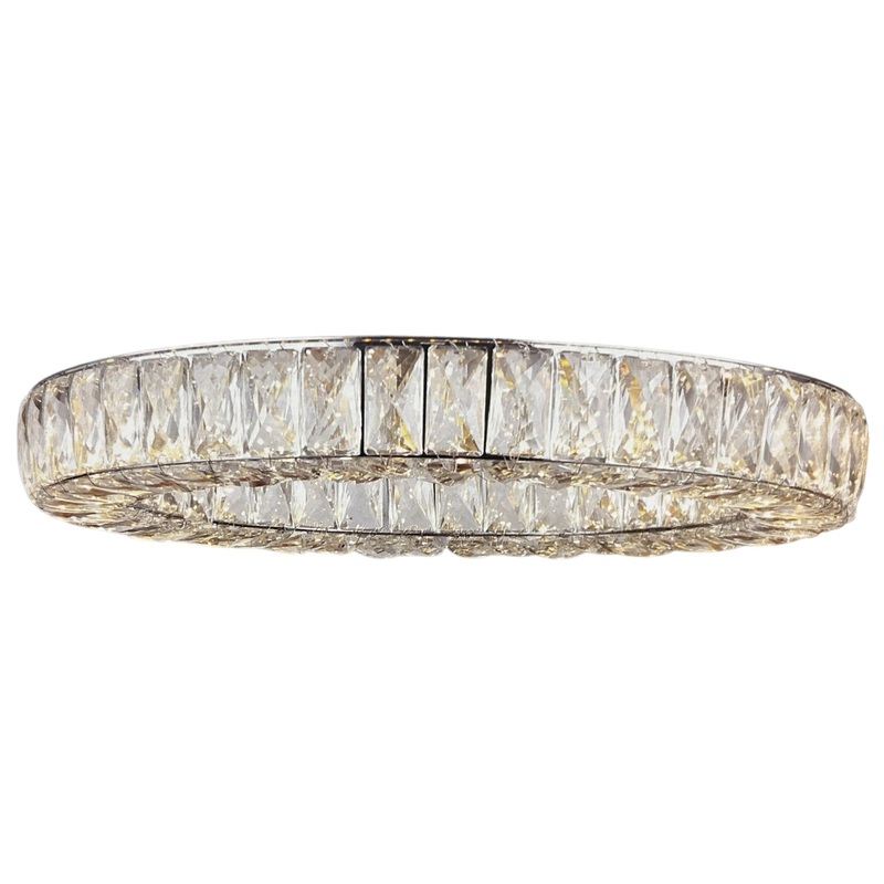 Canarm, LCH184A20CH, Ellie 20 Wide LED Crystal Ring Chandelier, Chrome