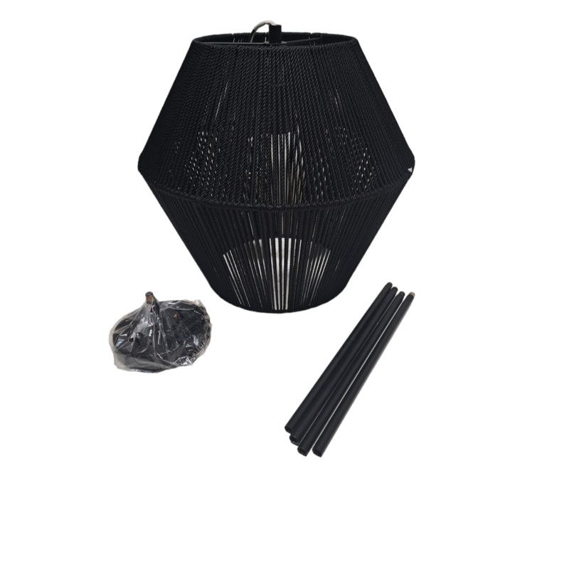 Canarm, RYA, IPL727B01BK, Black, 1 Lt, Rod Pendant
