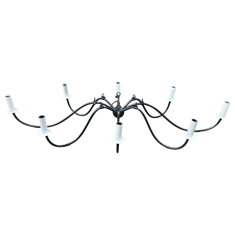 Kichler, 52457AVI, Freesia 8 Light 45 Wide Taper Candle Chandelier, In Anvil Iron