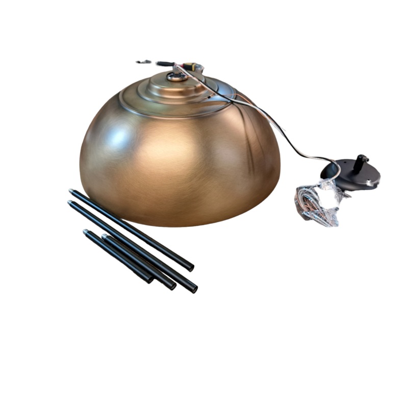 Kichler 52477NBR Fira 1-Light Pendant in Natural Brass