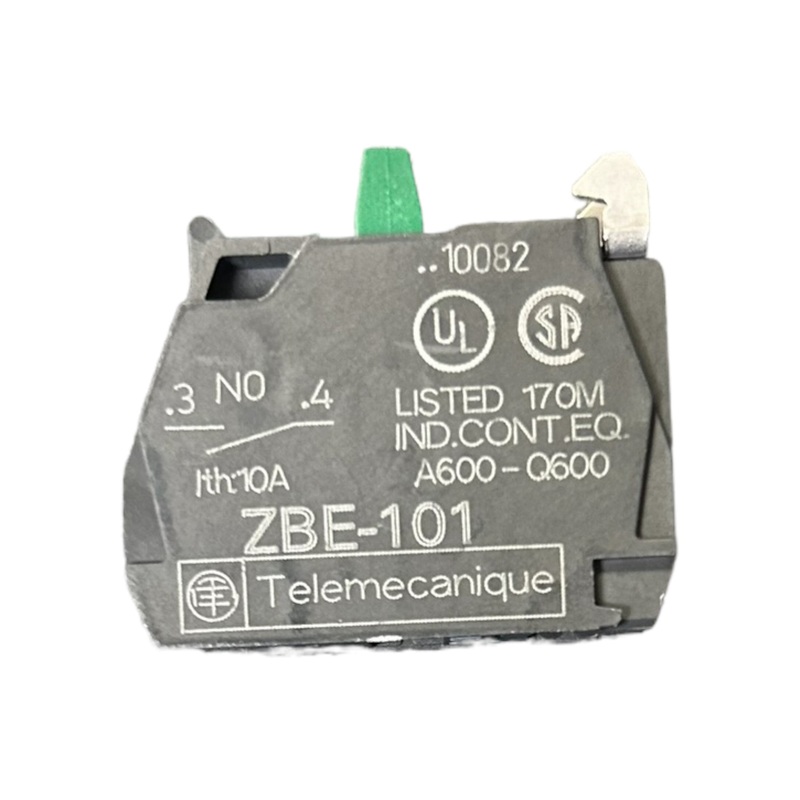 SCHNEIDER ELECTRIC, ZBE101, Harmony XB4, Single contact block, screw clamp terminal, 22mm, 1NO, 6 A, 600 V – NEW IN ORIGINAL PACKAGING