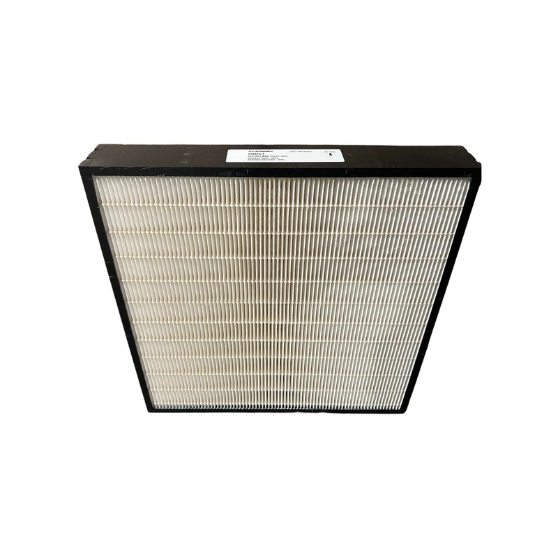 Air Handler, 2GGC1, Mini-Pleat Air Filter, 24x24x4 Nominal Filter Size, Synthetic, Plastic, No Header, White