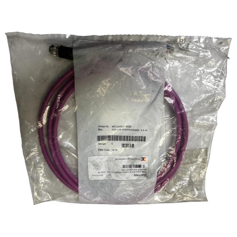 B&R, X67CA0X21.0020, 6034414, 2M, FEMALE CONNECTOR, SINGLE- ENDED, CABLE – NEW IN ORIGINAL PACKAGING