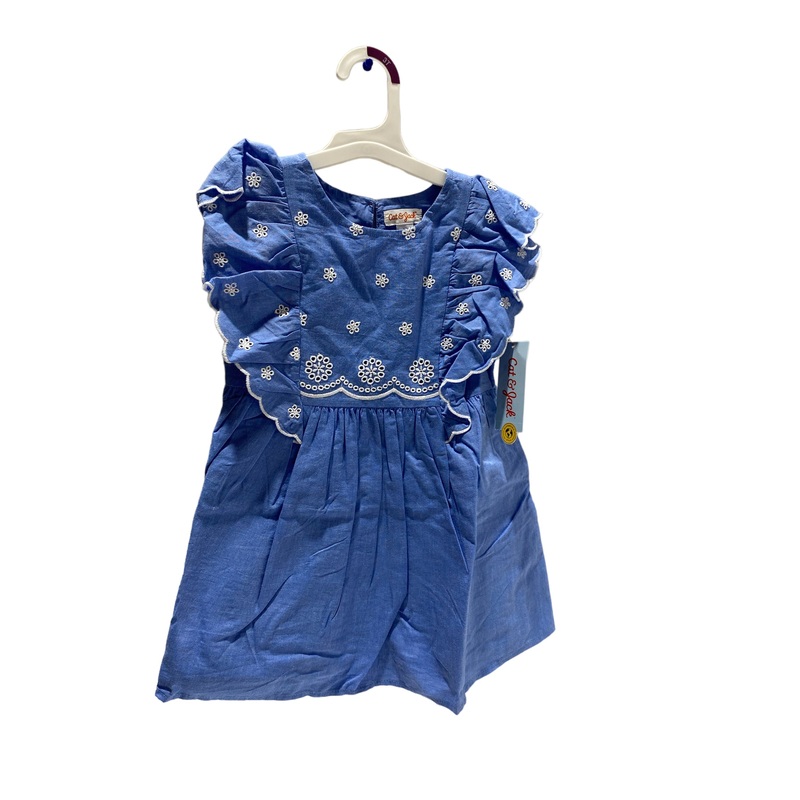 Cat & Jack Blue/451LPY Short Sleeve Shirt 3T