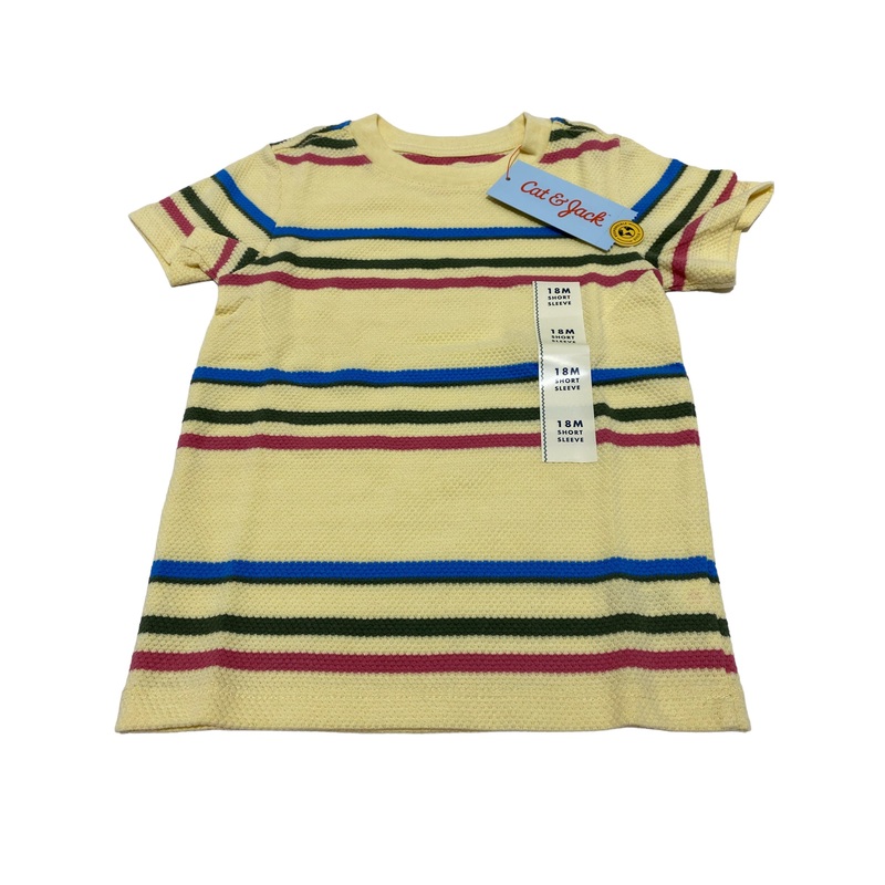 Cat & Jack Yellow/8L9ZZY Short Sleeve Shirt 18M