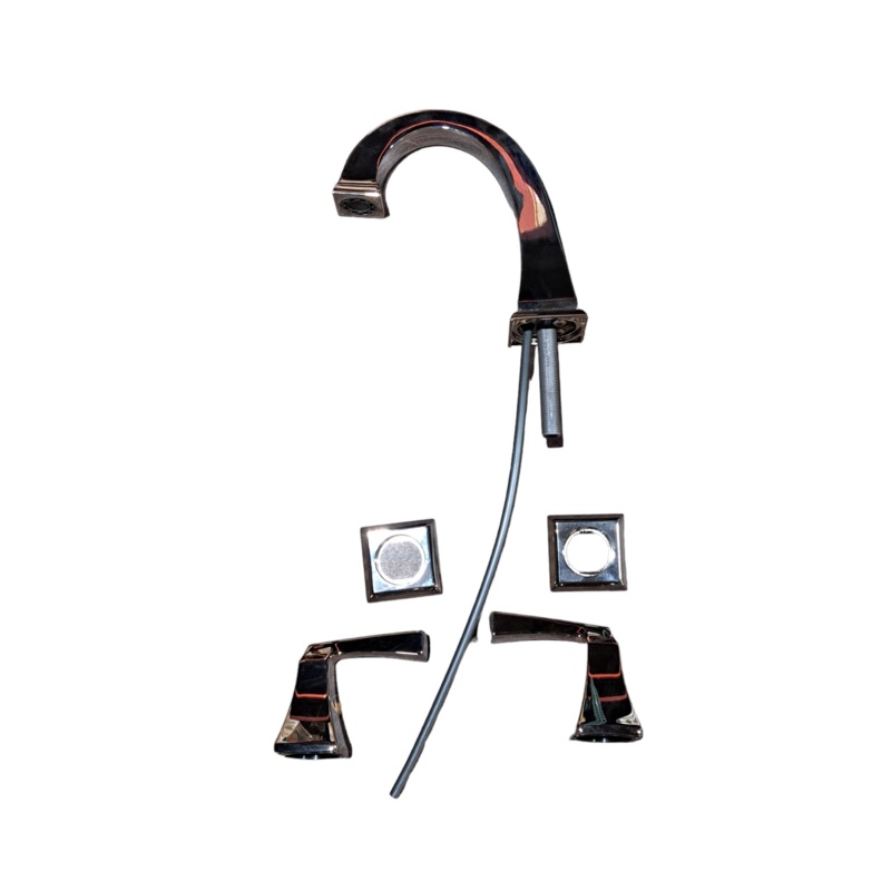Delta, 3551-PNMPU-DST, Widespread, Bathroom Faucet, 3 Hole, Polished Nickel