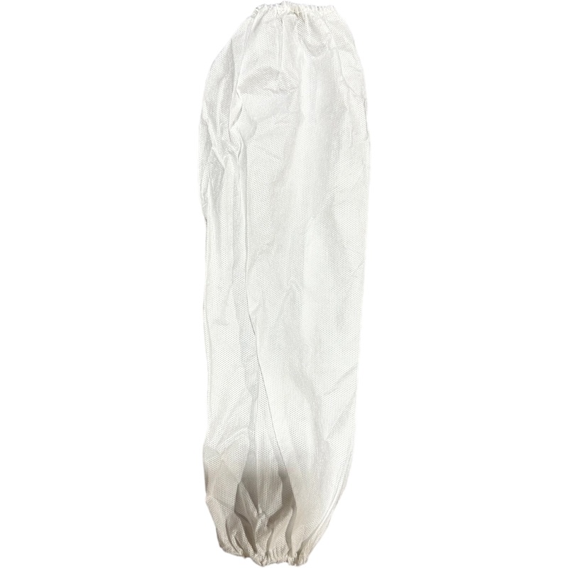 Disposable Sleeve, Polypropylene, 18 in Overall Lg, Serged Seam, White, 1 mil Thick, PIP(R), 200 PK