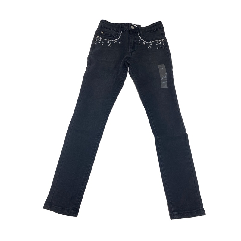 Epic Threads Skinny Stretch Black Vintage Wash Denim Jeans Girl Size 10