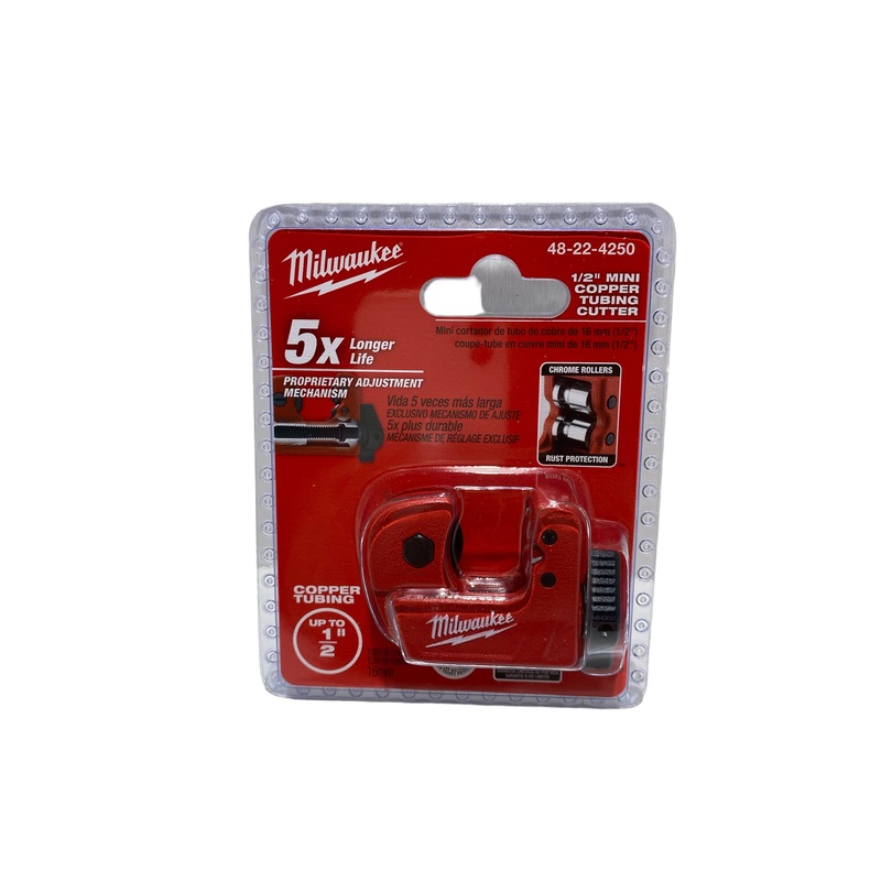 Milwaukee 5x Longer Life 1/2 Mini Copper Tubing Cutter 48-22-4250