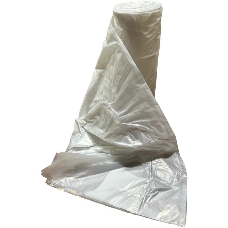 TOUGH GUY Trash Bags, 38EU64, Recycled Plastic Trash Bags, 45 gal Capacity, 40 in Wd, 46 in Ht, 1 mil Thick, 100 PK