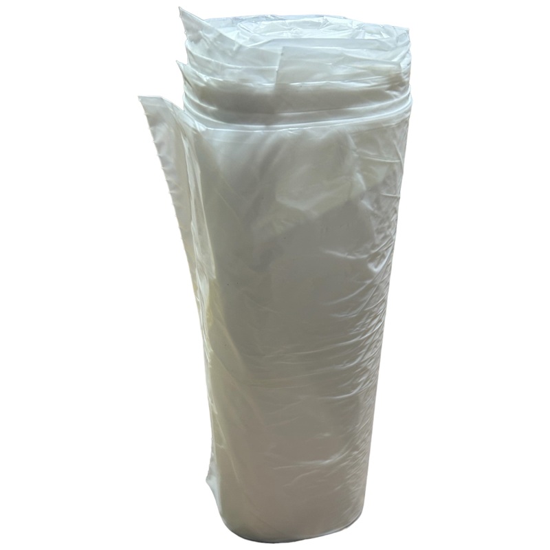 TOUGH GUY Trash Bags, 4KN36, 60 gal Capacity, 38 in Wd, 60 in Ht, 14 micron Thick, Clear, 200 PK