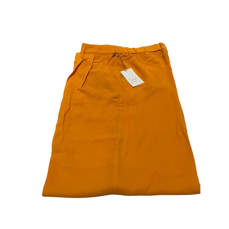 Women’s High-Rise Wide Leg Fluid Pants – A New Day- Glory Orange – Size 6