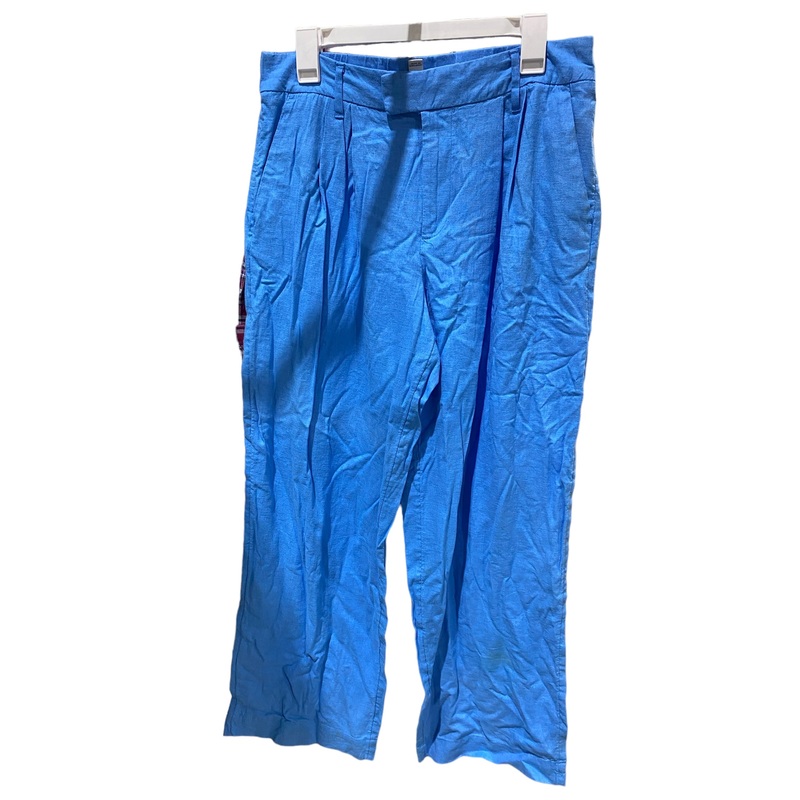 Women’s High-Rise Wide Leg Fluid Pants – A New Day- Utah Sky Blue – Size 16