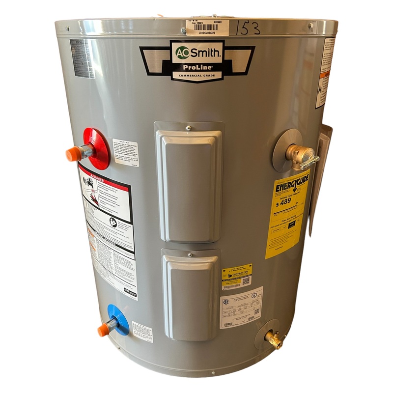 AO Smith, ENJ-40 100, 38-GALLON, (33.5T X 26W) 240V, ProLine, Lowboy, Side-Connect, Electric, Water Heater – IN STORE PICKUP ONLY