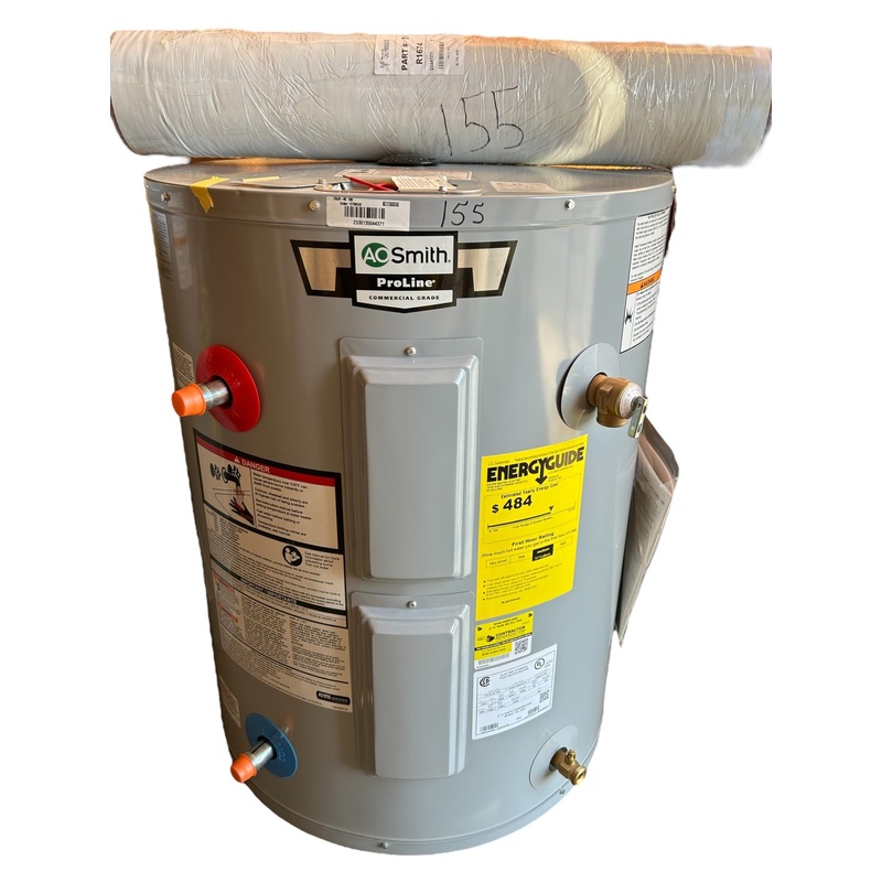 AO Smith, ENJB-40 100,38-GALLON,  (31.25T X 24W) 240V, ProLine, Lowboy, Side-Connect, Electric, Water Heater- IN STORE PICKUP ONLY