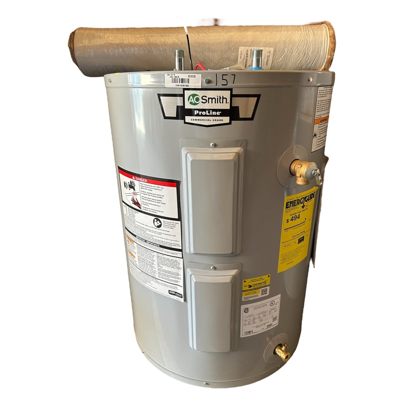 AO Smith, ENLB-40 110,38-GALLON, (32T X 23W) 240V, ProLine, Lowboy, Top Connect, Electric, Water Heater – IN STORE PICKUP ONLY