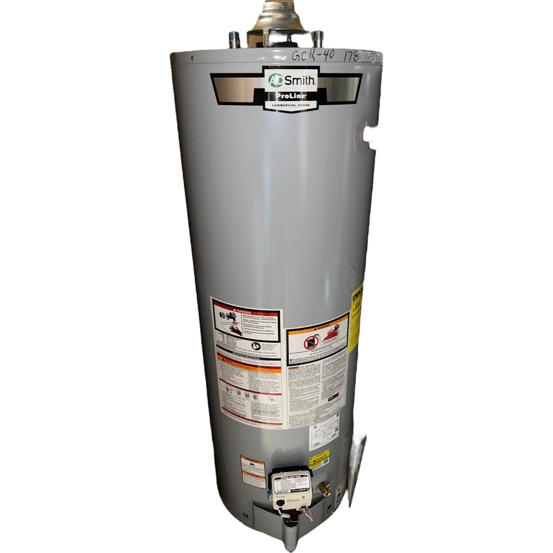 AO Smith, GCR-40 410, 40-GALLON, (61.75T X 20W), ProLine, Atmospheric Vent, Tall, Natural Gas, Water Heater – IN STORE PICKUP ONLY