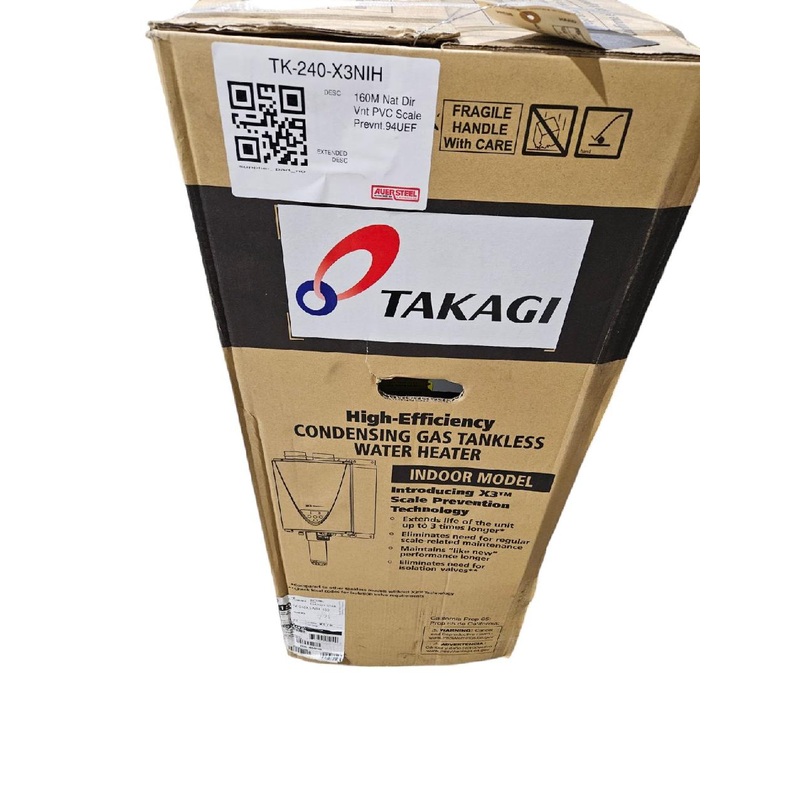 Takagi, TK-240-X3NIH, 160,000 BTU, NATURAL GAS Tankless Water Heater