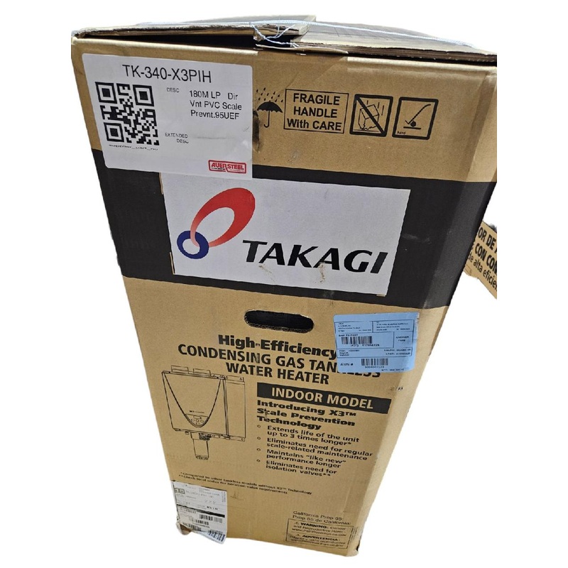 Takagi, TK-340-X3PIH, 180,000 BTU, PROPANE, LP, Tankless Water Heater
