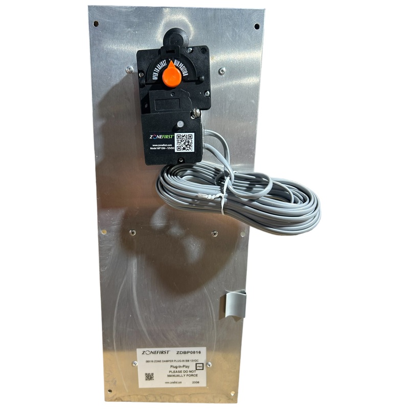 ZONEFIRST, ZDBP0816, 08×16, Zone Damper, Plug-in, Bm 12vdc – NEW NO BOX