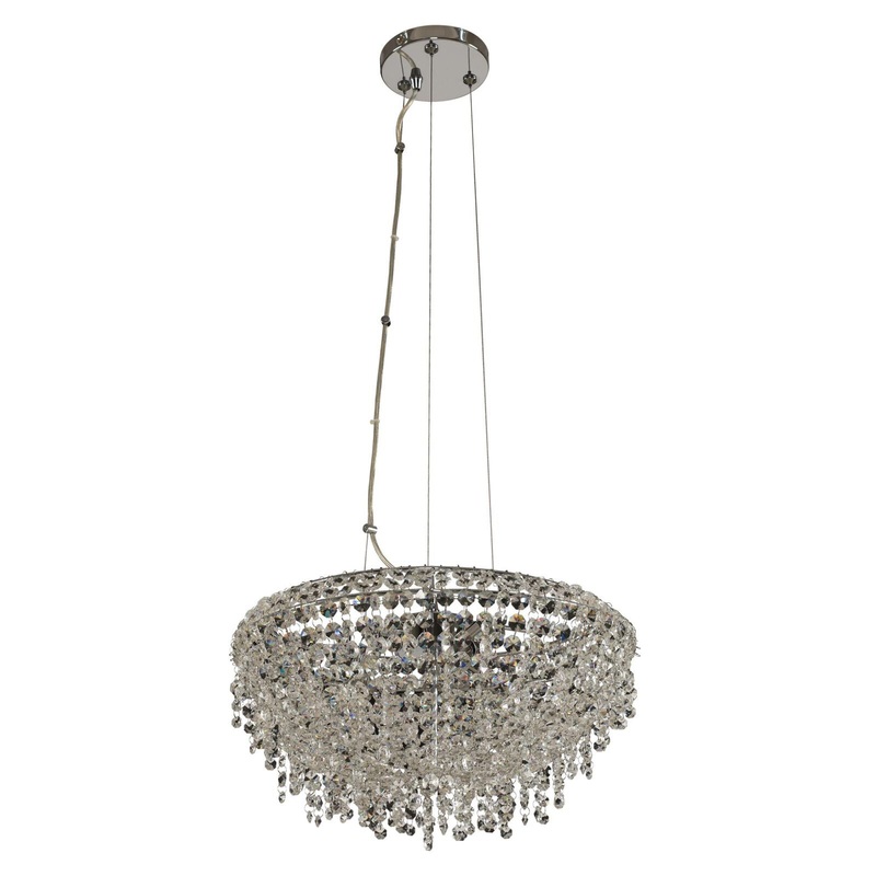 Allegri, 030850-010-FR001, Massimo 17 Wide Pendant with Firenze Crystal – New in Box