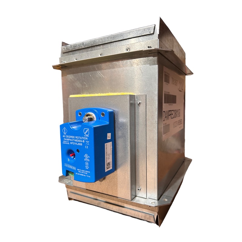 Carrier, DAMPREC08X10-B, 8 X 10 ,3-WIRE (PO/PC), RECTANGULAR ZONE DAMPER