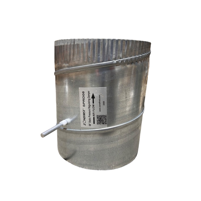 SPRD08, 8, Round, Static, Pressure Regulating Damper – NEW NO BOX