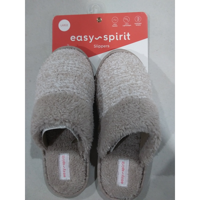 Womens Easy Spirit Slippers – Tan- X-Large 9.5-10.5