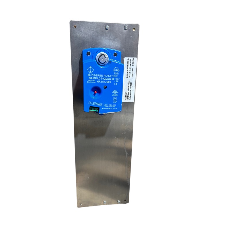CAC/BDP, DAMPSLB08X16-B, 08×16, Zone Damper, For Carrier Bryant, 24V
