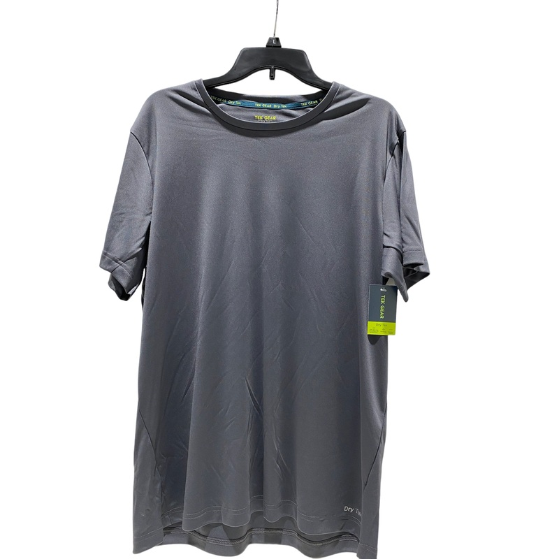 TEK GEAR, DRY TEK T-SHIRT, HAWK GREY, MENS SIZE L