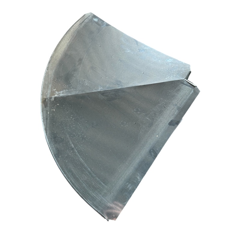 HCP, 09202486, Flat Horizontal Elbow, 24 x 8 in, 26GA, 2 1/2 THROA