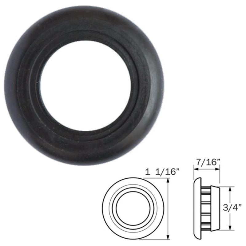 3/4 rubber grommet for bullseye/bullet LED lights – SINGLE