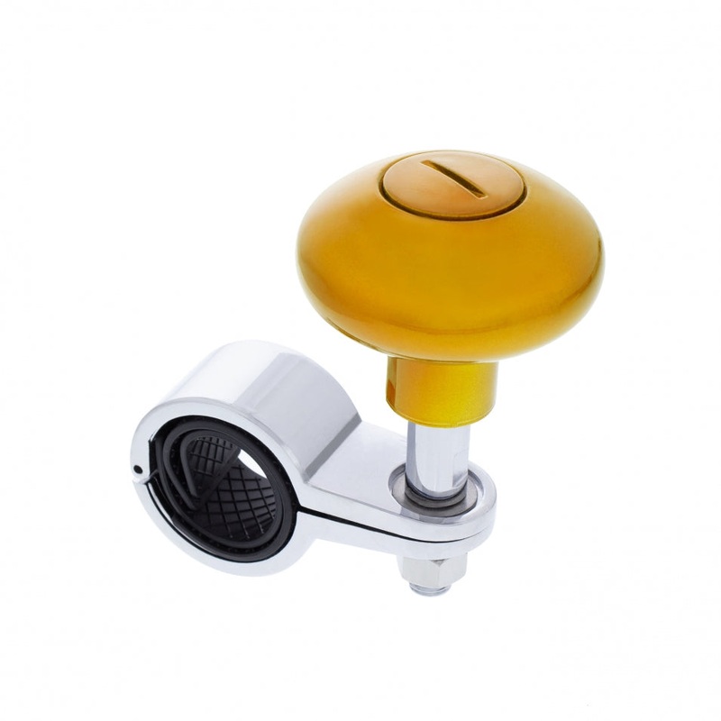 Electric Yellow plastic steering wheel spinner knob