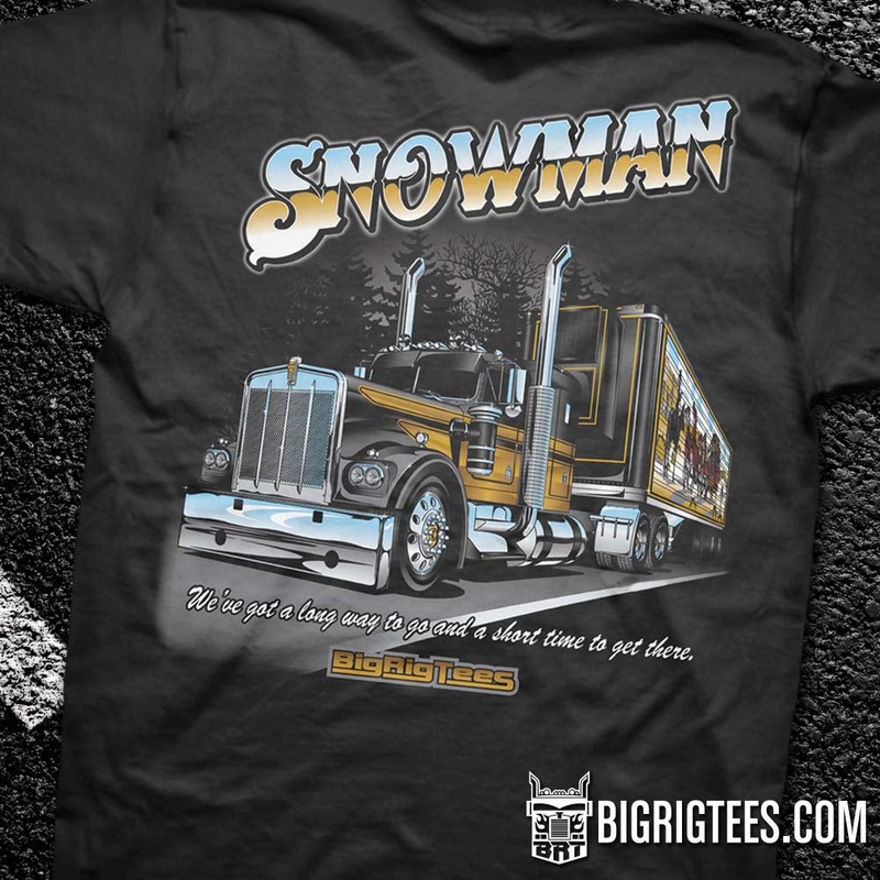 Snowman trucker tee shirt|Small|Medium|Large|X-Large|XX-Large|XXX-Large|4X-Large|5X-Large