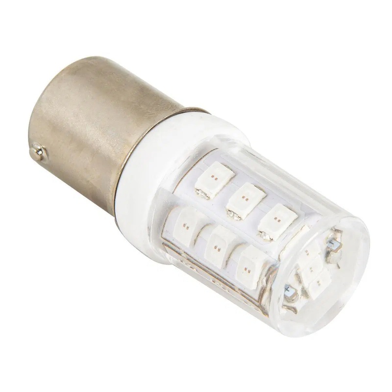#1156 Amber 21 diode w/ceramic tower LED light bulbs – PAIR