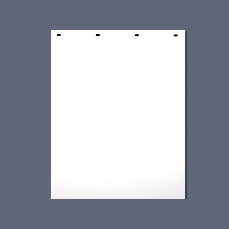 24 x 30 colored plastic mudflap – White