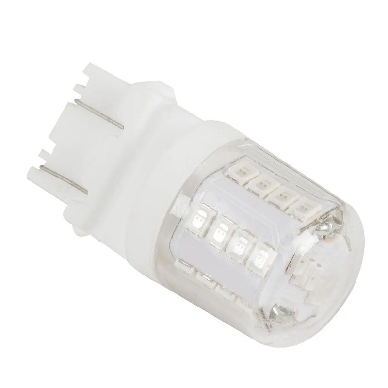 #3157 Red 27 diode w/ceramic tower LED light bulbs – PAIR