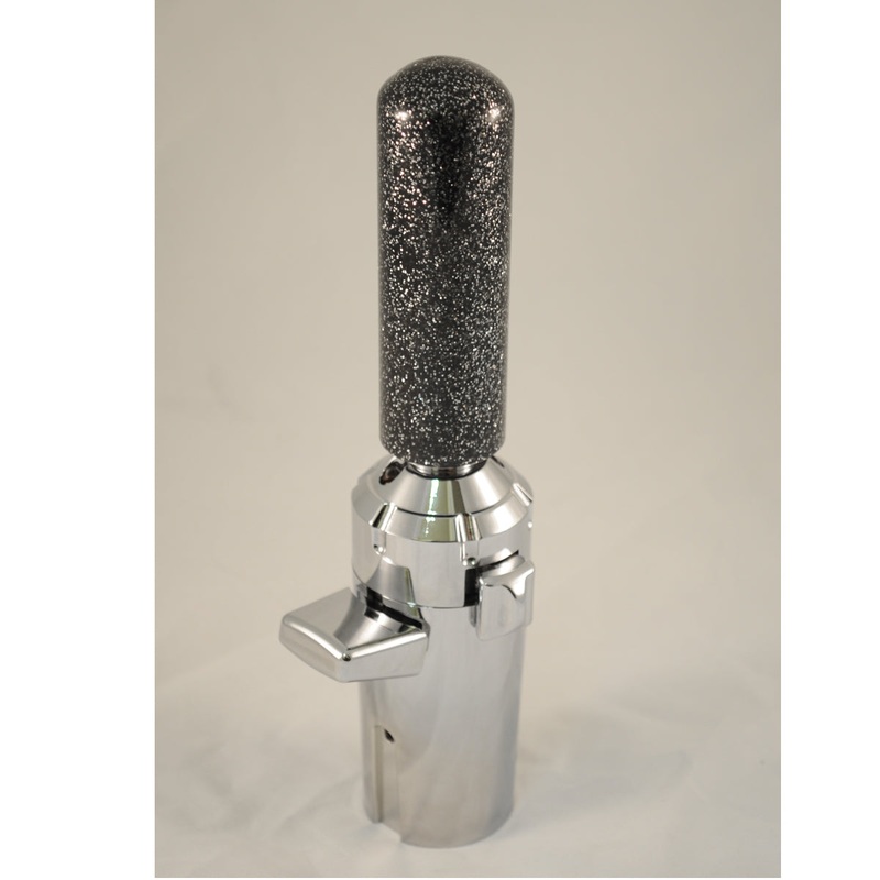 4 long x 1.3 diameter rod gear shift knob w/ 1/2 x 13 adapter