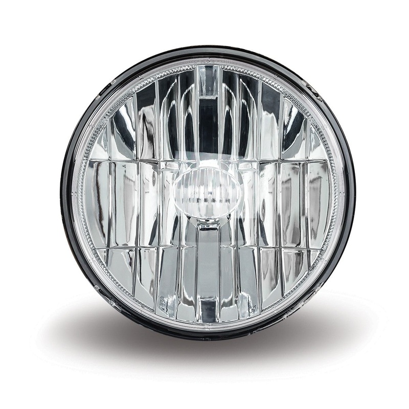 7 Diameter single round 4 diode LED headlight – SINGLE