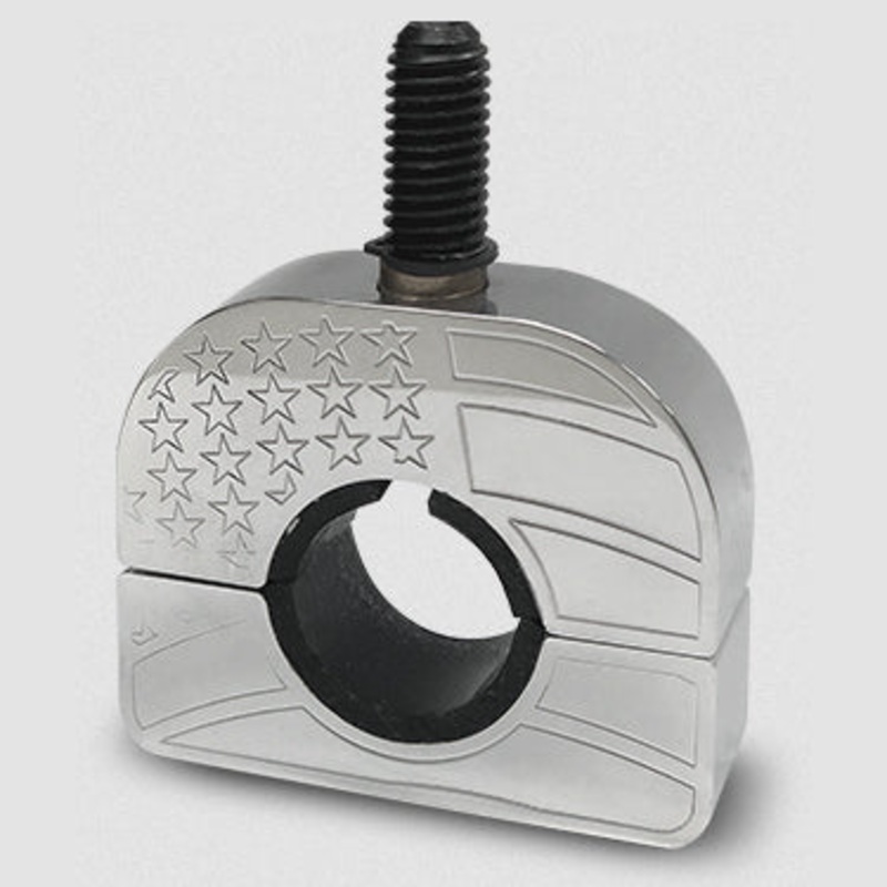 American Flag Billet Aluminum Steering Wheel Spinner Clamp ONLY