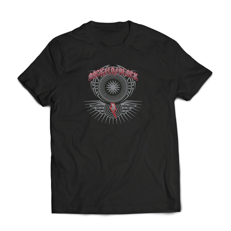 Back in Black trucker tee shirts
