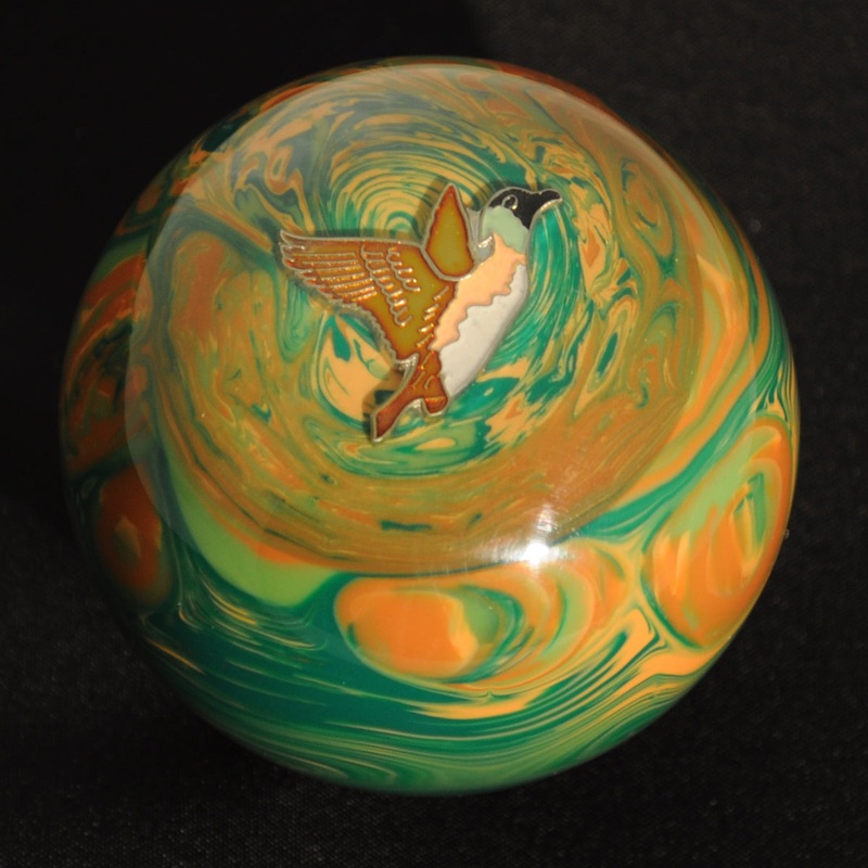 Camouflage w/Duck 2.25 diameter round gear shift knob w/ 1/2 x 13 adapter