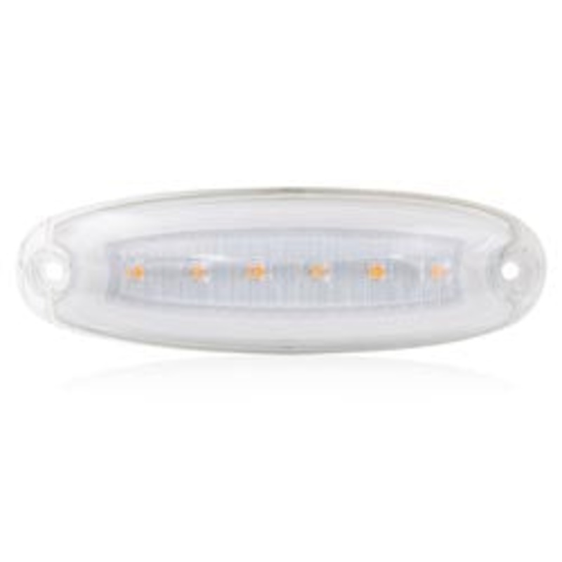 Freightliner Cascadia Amber 26 diode LED cab marker light – CLEAR lens