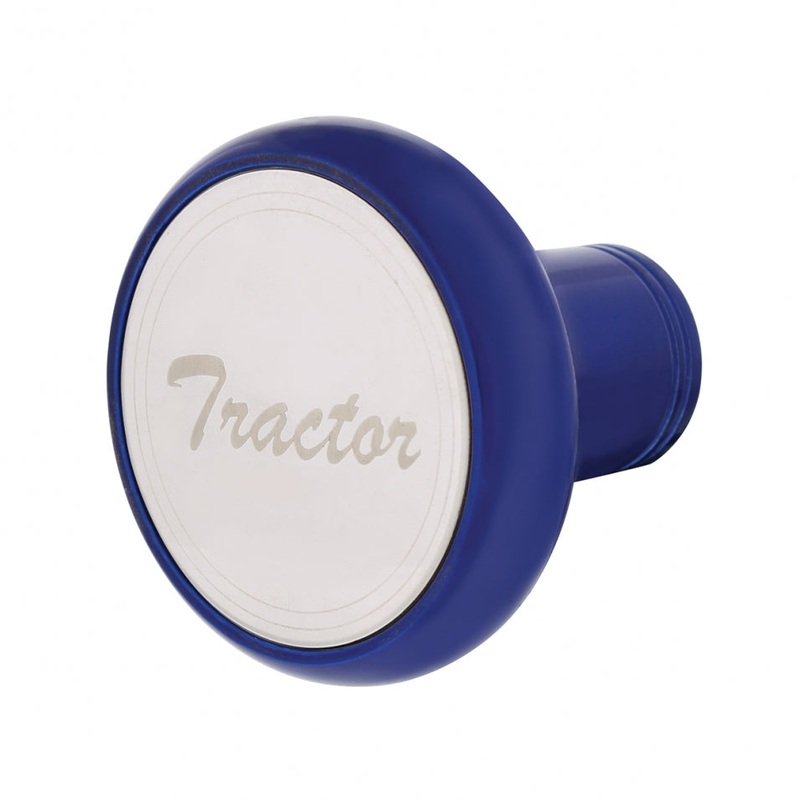 Indigo Blue Tractor/Trailer screw-on air brake knob