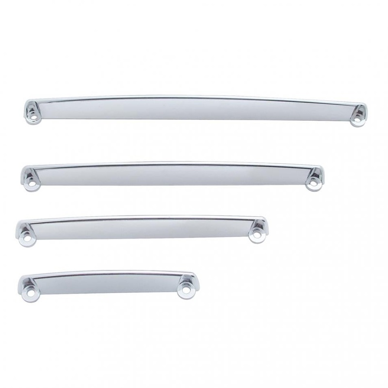 Kenworth -2001 chrome plastic dash visors – set of 4 w/mounting screws